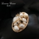 Baroque Pearl Vintage Trâm cài Corsage Pin Hàn Quốc Không khí sang trọng Phụ kiện Quần áo Khăn quàng cổ