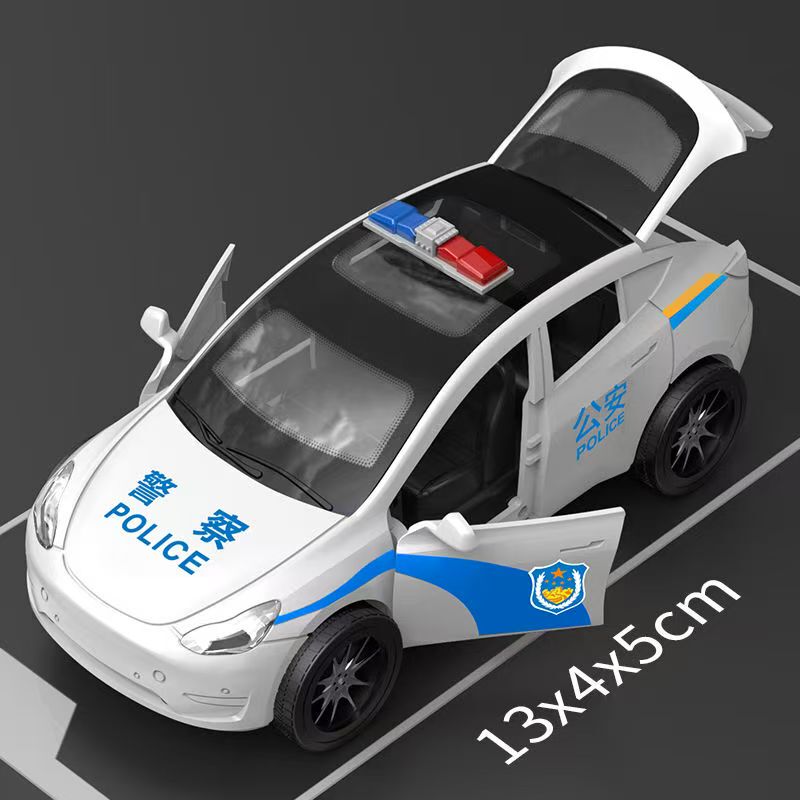 Tesla Model Y Car Simulation Toy with Openable Doors, Inertial Sliding Children's Toy Car Model