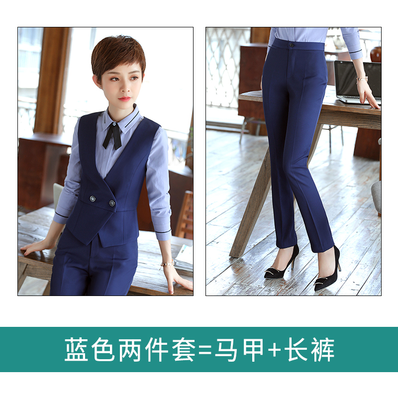 Professional nữ Mang 2017 Summer New Suit Armor Editing Mobile Bank Workwear Uniform