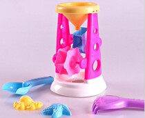 Childrens beach play sand toy set Hourglass shovel sand digging tool Children play sand cassia toy beach bucket