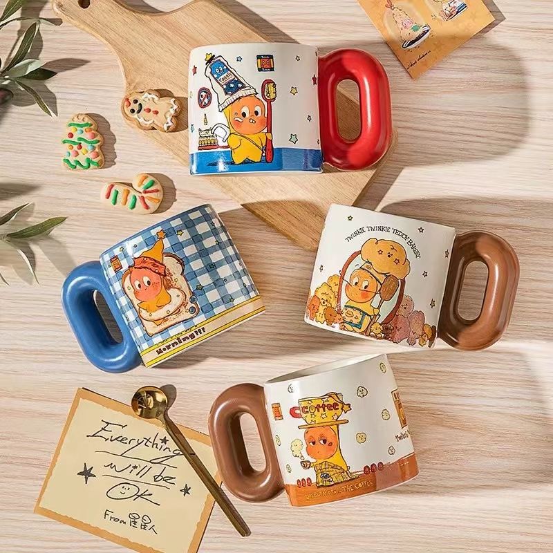 [Last Order] Star Man Genuine Collaboration Brand New Defective Ceramic Chubby Mug Glass Cup Enamel Cup Coaster