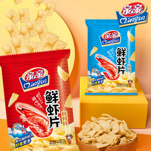 薇娅推荐！亲亲鲜虾片4包共320g