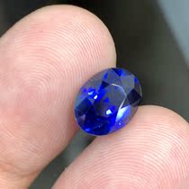 Caiyi Jewelry 5 14ct Sri Lankan Natural Burnt Royal Blue Sapphire Loose Stone High-end Color Gem Customization