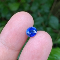 Caiyi jewelry 2 01ct Madagascar natural unburned royal blue sapphire loose stone color treasure customization