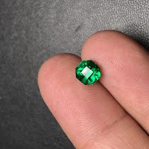 Caiyi Jewelry 1 14ct natural Colombian oil-free Musa emerald bare stone ring pendant color treasure