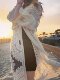 Bikini swimsuit cover-up women's jacket can be put into the water one-piece seaside beach sunscreen long lace hollow outer wear