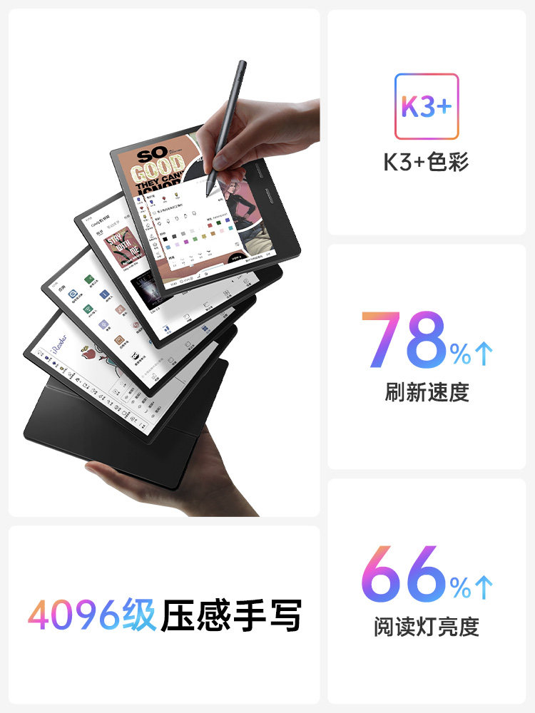 [Discount after Consultation] Ireader Ocean4C Color E-Ink Screen E-Book Reader 7inch Handwriting Color E-Ink Screen E-Paper Book Eye-Protecting Reader Ink Screen for Reading Comics and Novels