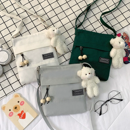 Мобильный телефон, небольшая сумка, сумка через плечо, сумка на одно плечо для школьников, тканевый мешок, 2023, в корейском стиле