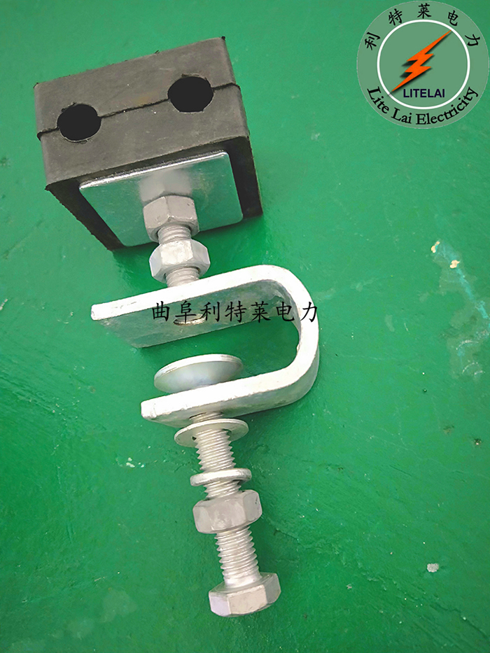 Cable lead down fixture ADSS cable tower lead down clamp Guide wire clamp Insulated rubber tower fixing fixture