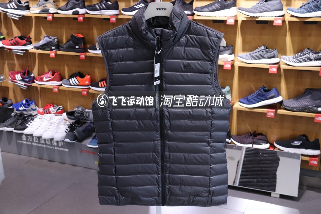 Mùa đông 2018 mới Adidas adidas nam đứng cổ áo giản dị áo ấm xuống vest CY8745 - Áo thể thao áo khoác tập gym nam