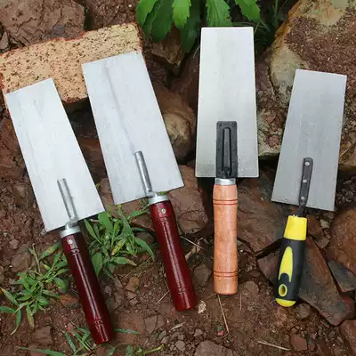 Stainless steel trowel Wall batch soil knife Plasterer trowel thickened tile batch knife gray spoon Plasterer tools