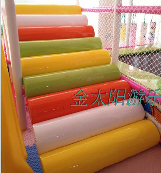 Small naughty castle rainbow ladder accessories children's play equipment climbing ladder soft bag ladder colorful ladder climbing ladder indoor