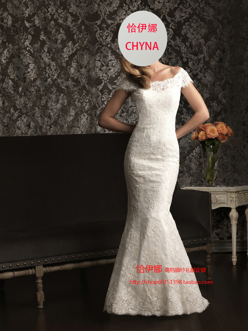 Fitted lace wedding dress for eyelashes for bride, white evening dress, open shoulders,  Fitted lace wedding dress for eyelashes for bride, white evening dress, open shoulders,
