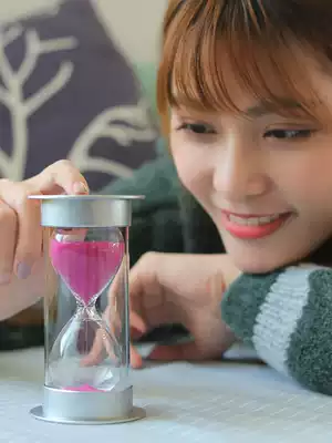 Hourglass ornaments timer Children's anti-fall 30 60 minutes time creative quicksand bottle Home decoration ornaments