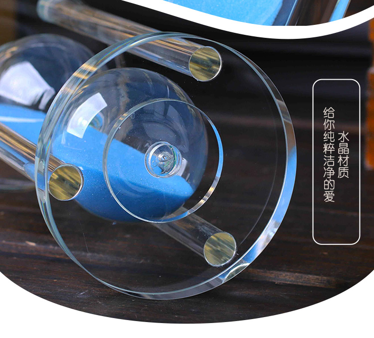 Đồng hồ bấm giờ pha lê 30/60 phút nửa giờ cá tính đơn giản sáng tạo hiện đại trẻ em trang trí chống rơi phòng khách nhà cấp 4
