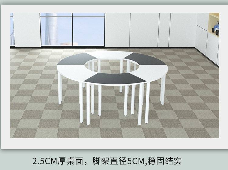 Elementary school desk and chair training table tutoring class desk and chair combination color kindergarten art table painting long table