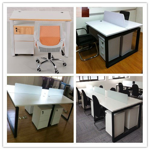 Staff writing desk 4-person office furniture simple staff desk screen 2-person office desk and chair combination