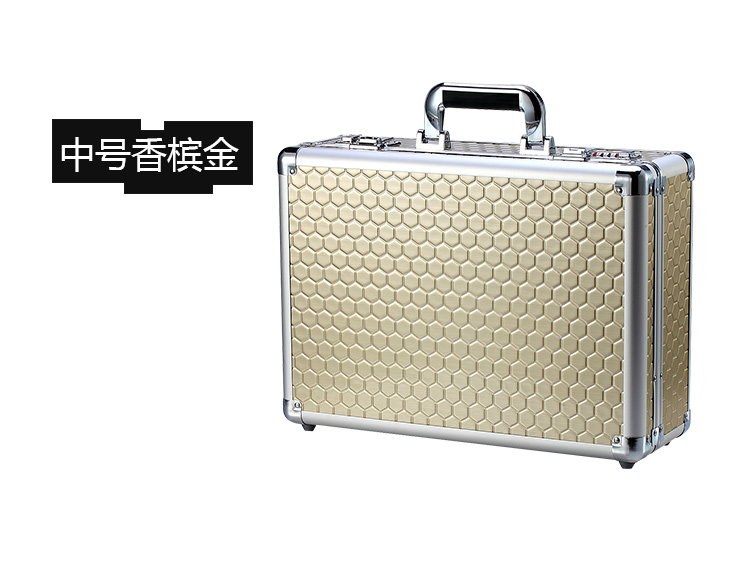 Hộp lưu trữ mật khẩu hộp hợp kim nhôm di động đa chức năng tập tin hộp di động an toàn với khóa nhà - Két an toàn