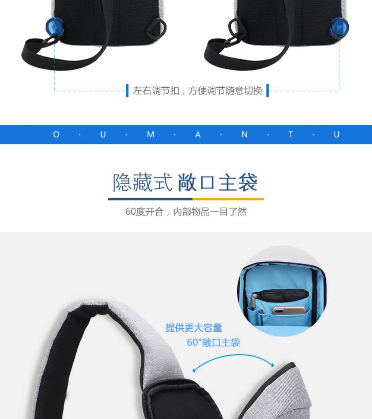 Ngực túi nam 2018 người đàn ông mới của túi vai túi Messenger túi Hàn Quốc thanh niên sinh viên giản dị ba lô nhỏ túi túi xách furla