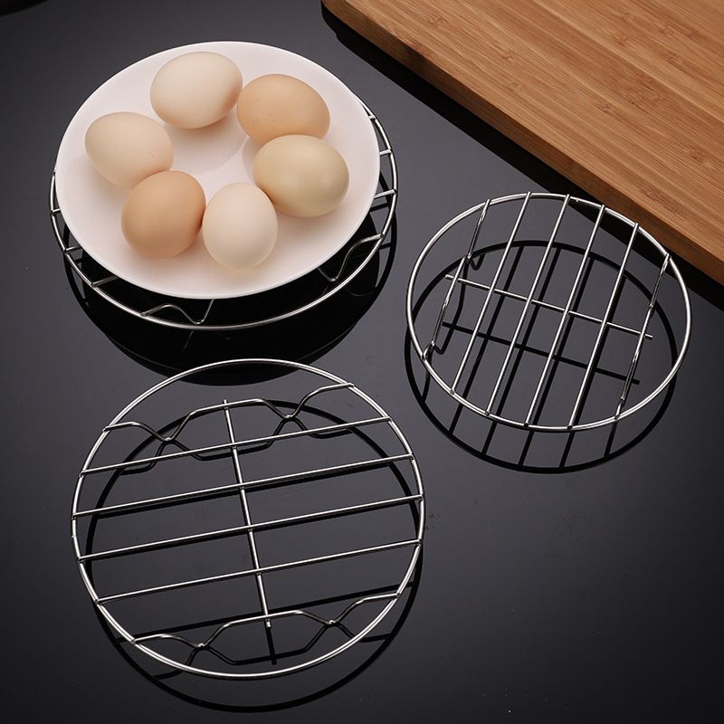 304 stainless steel plus coarse steam grids Home Kitchen Steam Dish Rack Round electric rice cooker rack Cooking Rack Steamed Fish Rack