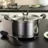 304 stainless steel two-handed pot soup pot 20-24cm three-layer composite bottom