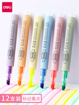 Able marqueur fluorescent du stylo avec une tique coloré gros tirage clé de grande capacité la tête grossier à la tête grossier pour faire des notes couleur stylo