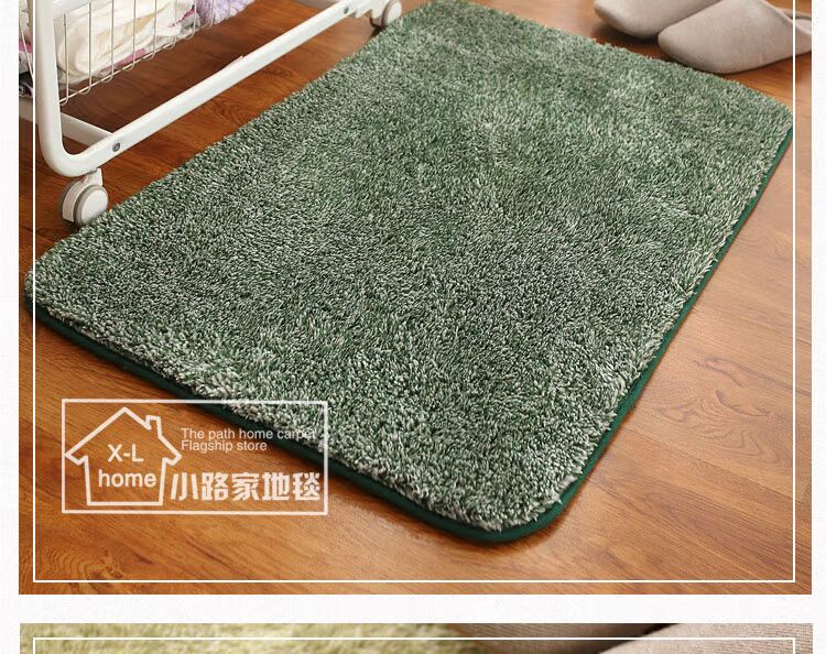 Nhà nhà cửa lối vào cửa mat thảm thấm dày hiện đại phòng ngủ thảm nhỏ gọn có thể được tùy chỉnh bằng tay - Thảm thảm ngủ văn phòng