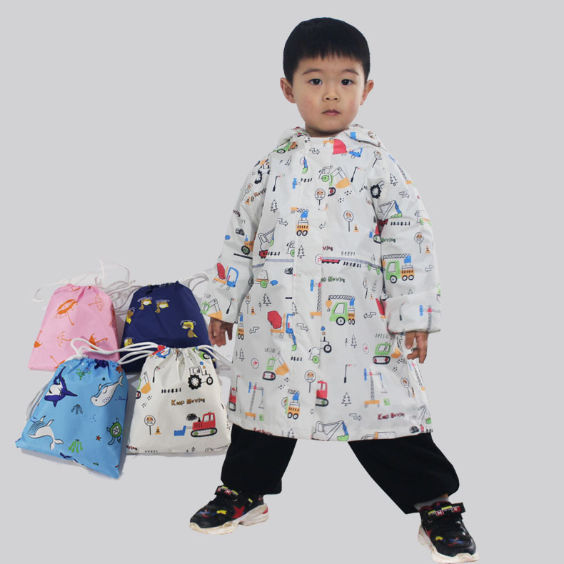 Children's Lightweight Raincoat Cartoon Construction Vehicle Poncho for Boys, Fresh Long Style Full-Body Raincoat for Kids Going to School, Excavator Raincoat Children's Lightweight Raincoat Cartoon Construction Vehicle Poncho for Boys, Fresh Long Style Full-Body Raincoat for Kids Going to School, Excavator Raincoat