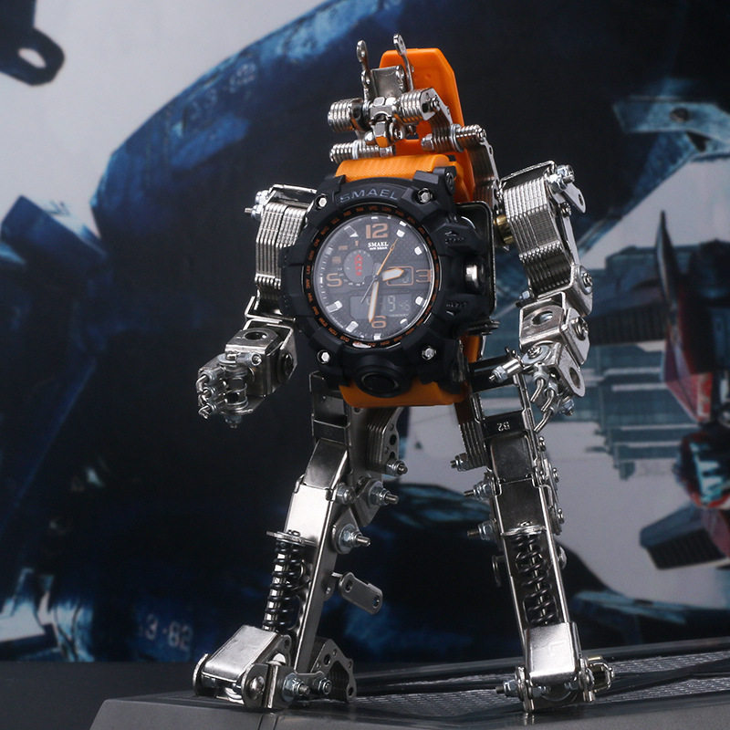 Fun Life Creative Robot Hand Watch Bracket Machinery Metal Hand Assembled Birthday Gift to boyfriend