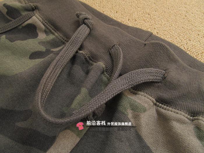 18 mùa xuân và mùa thu nam nữ đôi lứa ngụy trang thể thao quần tây cotton terry lỏng kích thước lớn chân harem quần quần âu