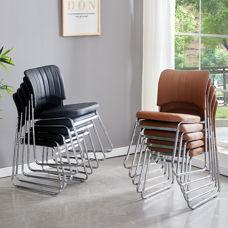 Office chair staff room stool training on back chairs Home comfort long sitting arched Mahjong chair special price-Taobao