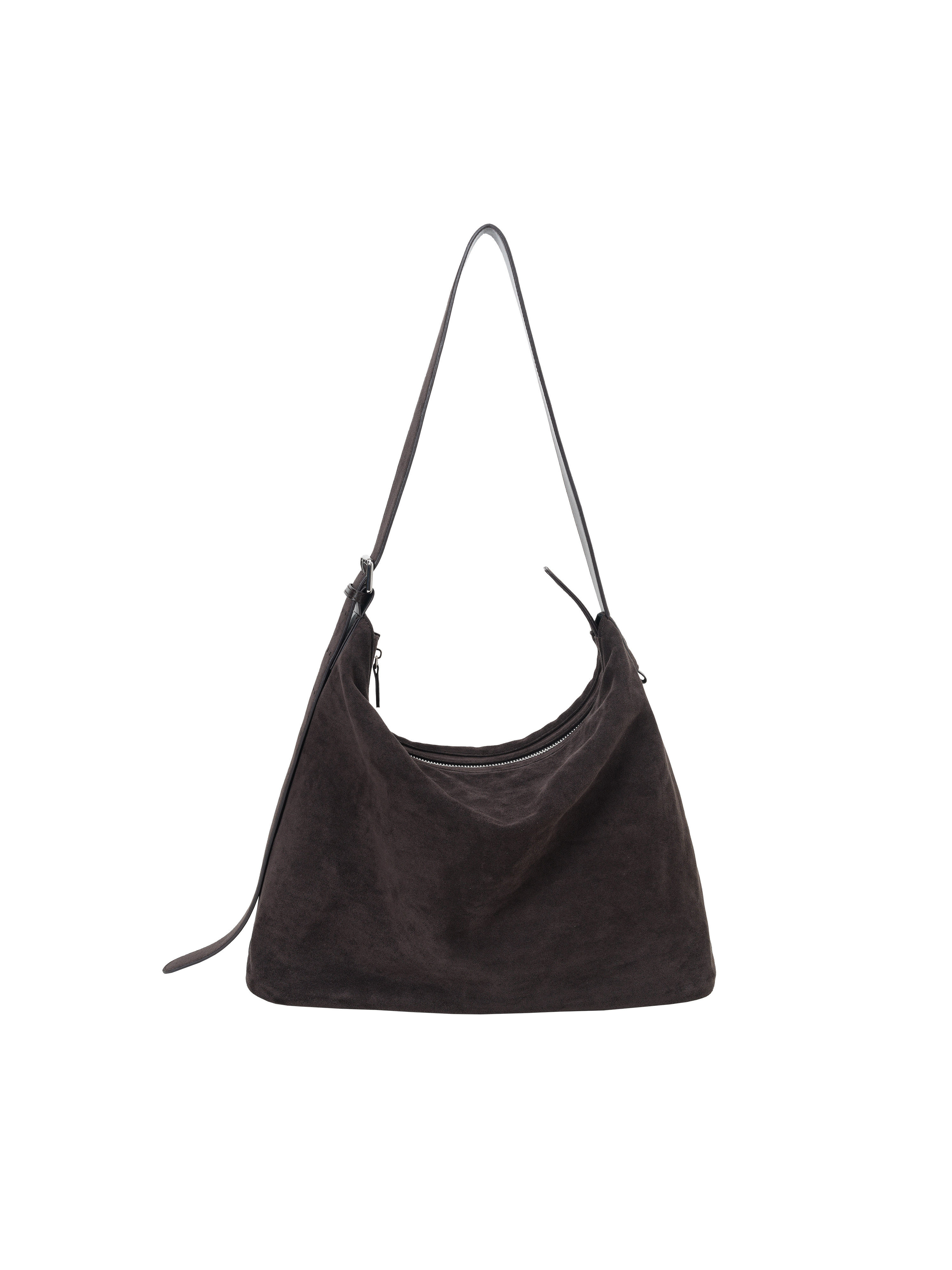 PURESQUARE Vintage Leather Hobo Crossbody Bag