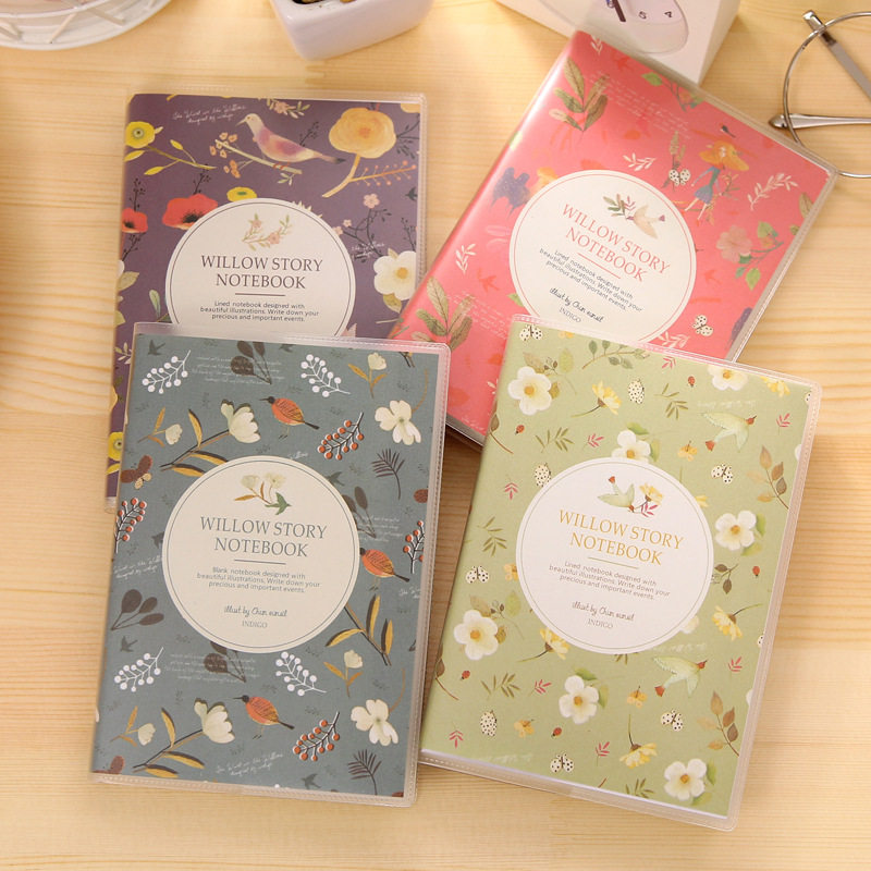 136 New Korean Flower and Bird Color Series Tape Notepad Stationery Wholesale Creative Notepad students