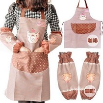 Furniture supplies cartoon bear sleeve long sleeve waterproof apron gown suit men and women