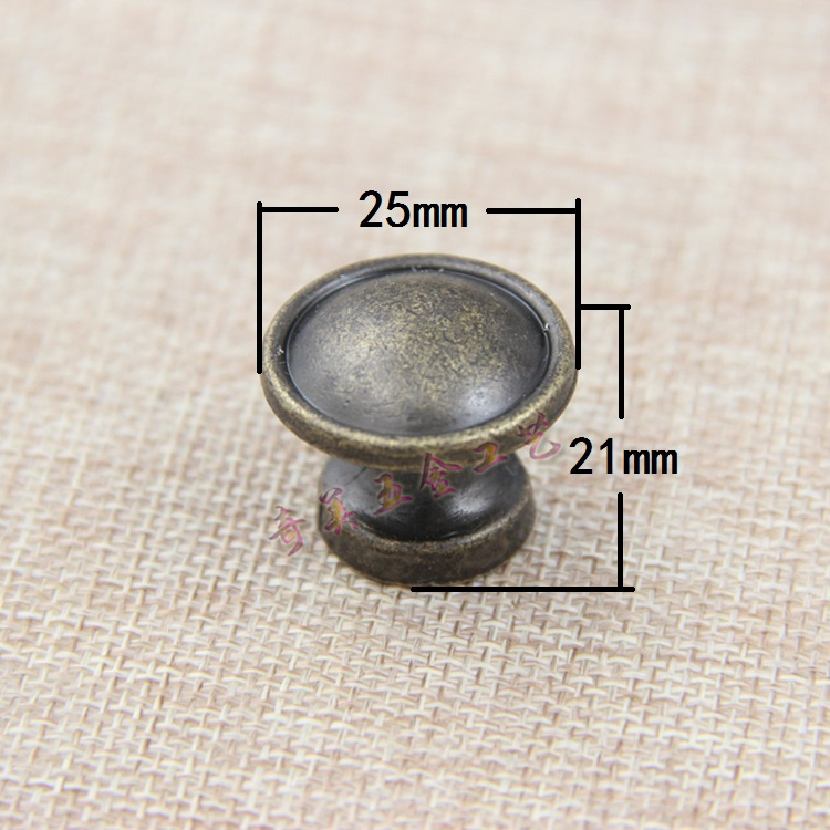 Imitation ancient handle single-hole concealed integral cabinet drawer handle European style cabinet door handle bed head cabinet alloy small handle