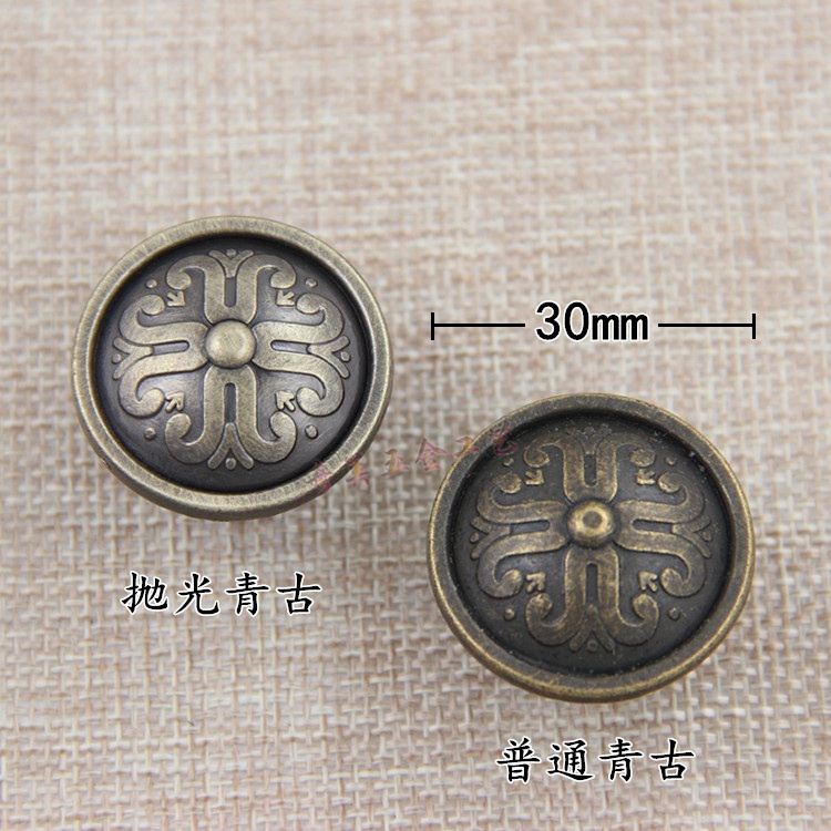 Single - hole antique drawer handle - handle hole cupboard door household hardware - pull - hand zinc - alloy round handkkle