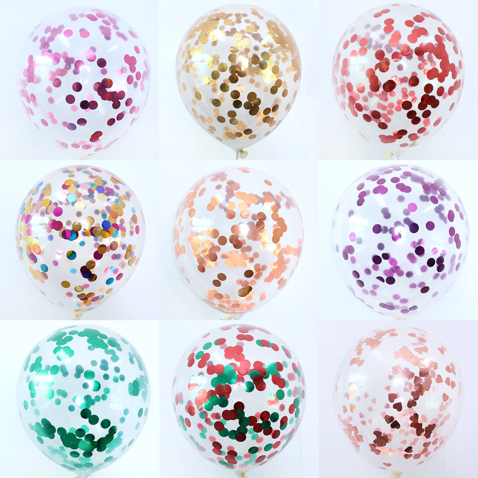 ins sequin balloon decoration Birthday party scene decoration Net red transparent balloon creative wedding new house supplies