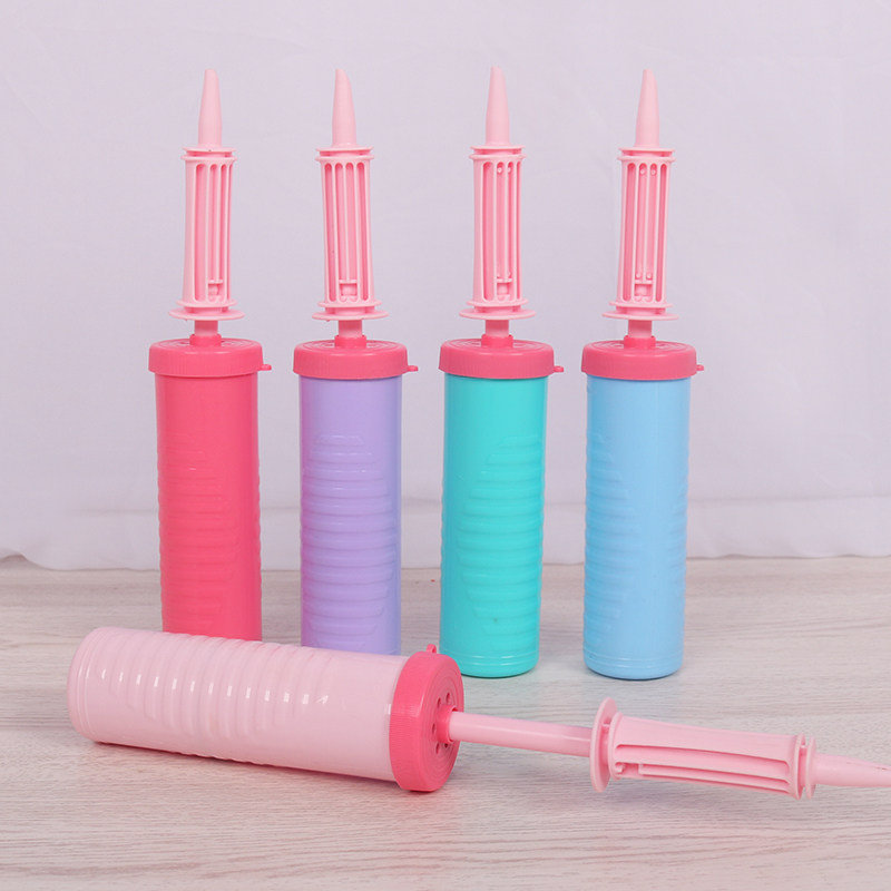 Macaron inflator bidirectional handheld manual push air balloon inflator yoga ball charge simple cheering machine