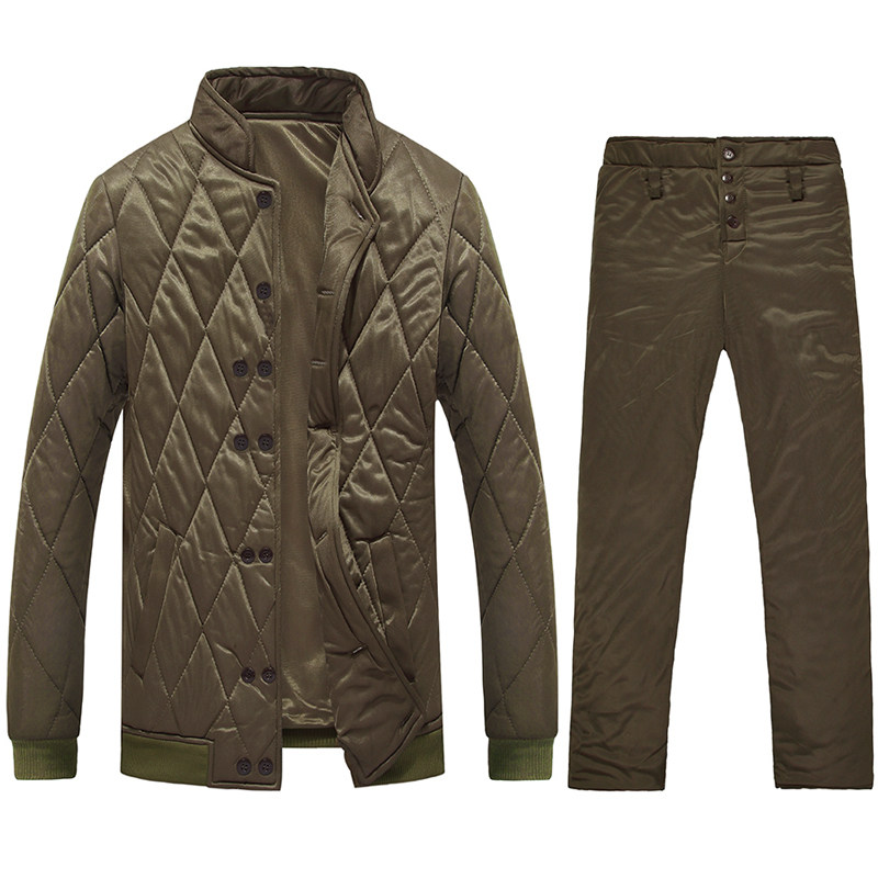 Gongfa 03 cotton clothes and cotton pants outdoor home cold-proof heating clothes and pants hot-melt retired cotton jacket pants clothes are soft and warm