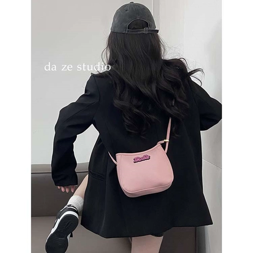 Сумка для путешествий, сумка через плечо, универсальная розовая маленькая сумка на одно плечо, коллекция 2023