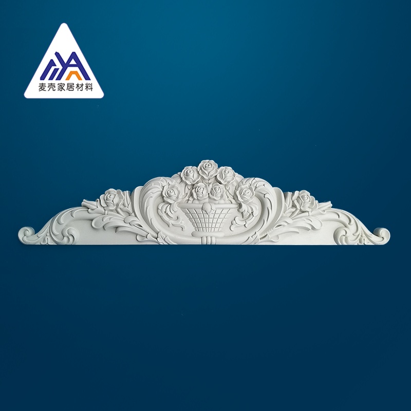 European-style wardrobe top line Custom wardrobe cabinet cap top hat Overall cabinet wine cabinet bookcase corner flower plastic top line flower