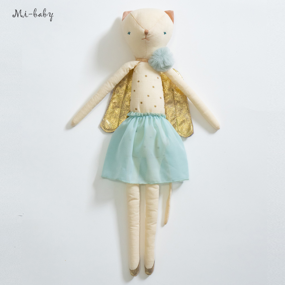 Nordic Denmark Baby soothing doll Baby Muppet Cat doll Sleeping hug photography props Birthday gift