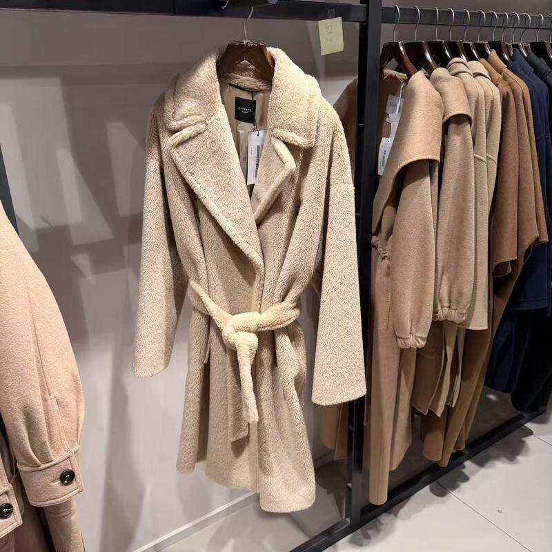Maxmara Weekend Wool Blend Beige Teddy Coat Emmy 020 Purchasing Agent 6.15