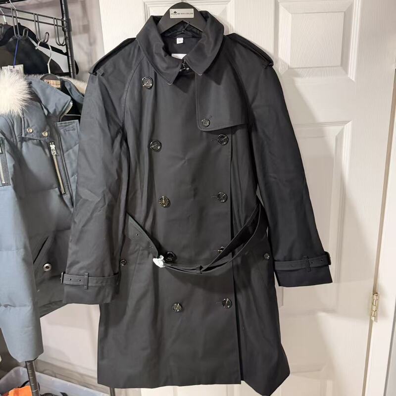 Burberry Women's Black Double-Breasted Trench Coat 80842391 Purchasing Agent 5.25Mc