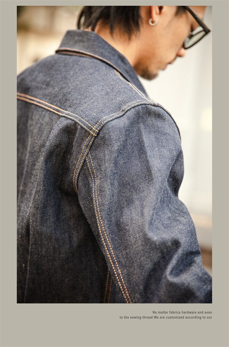 Red Tornado Type 1 506XX Jeans Jacket 14oz Denim Men Rider