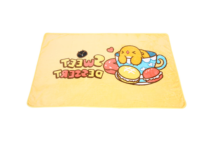 Luo Xiaohezhe Plush chăn phim hoạt hình anime nap chăn chăn văn phòng nhà dệt xung quanh chăn sticker cute giá rẻ