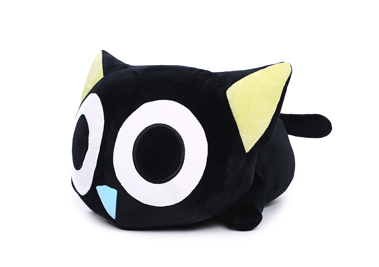 Luo Xiaohezhe Jizi mắt tròn 40cm nửa phim hoạt hình anime bao quanh búp bê sang trọng màu đen món quà Giáng sinh ảnh nhãn dán cute