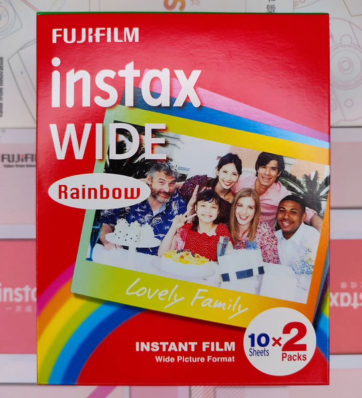 Wide Format 5inch Rainbow Photo Paper Fujifilm Instax Wide 400/300/210 Camera Film