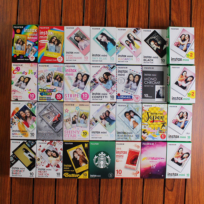 Rainbow Photo Paper Rainbow Fujifilm Instant Photo Border 3inch Film Mini7+/8/9/12/25/40/90