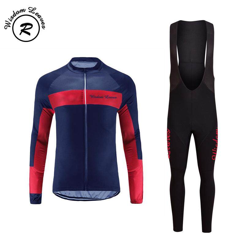 2018 team version wisdom leaves spring and autumn long-sleeved cycling suit quick-drying, moisture-wicking, sweat-wicking and sunscreen